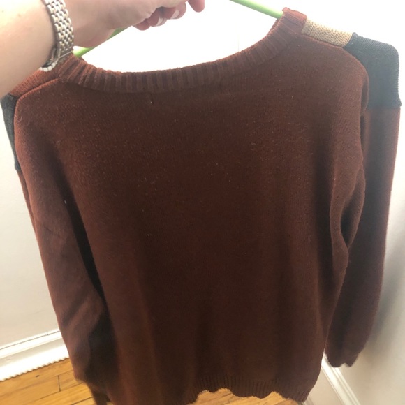 Oscar De La Renta Color Block Mens Crewneck Pullover Sweater XL - Picture 5 of 5